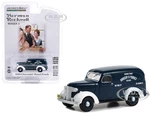 1939 Chevrolet Panel Truck Dark Blue with White Fenders "Grocery &amp; Market Delivery" "Norman Rockwell" Series 5 1/64 Diecast Model Car by Greenlig
