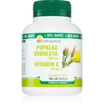 Bio Pharma Pupalka dvojročná + vitamin E tobolky na podporu hormonálnej rovnováhy 130 tbl