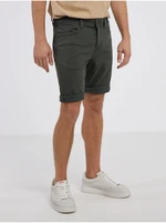Khaki men's denim shorts LERROS - Men's