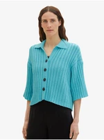 Turquoise women's sweater Tom Tailor - Women