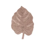 Różowy bawełniany dywan dziecięcy tkany ręcznie odpowiedni do prania 120x180 cm Monstera Vintage Nude – Lorena Canals