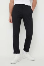 Nohavice Calvin Klein pánske, čierna farba, priliehavé, K10K110963