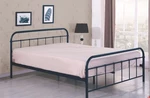 Černá kovová postel H55 - 90x200cm