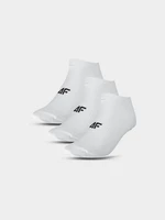 Dámske casual ponožky pred členok (3-pack) - biele