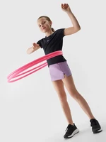 Girls' sports skirt 2in1 4F - purple