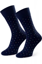 Steven 056 234 vzor tmavě modré Pánské oblékové ponožky 39/41 tmavě modrá