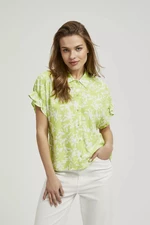 Women's shirt with short sleeves MOODO - green