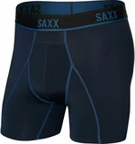 SAXX Kinetic Boxer Brief Navy/City Blue M Sous-vêtements de sport