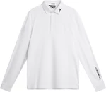 J.Lindeberg Tour Tech Mens Long Sleeve White XL Polo košeľa