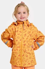 Dětská nepromokavá bunda Didriksons NORMA KIDS PR JKT 3 oranžová barva