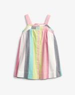 GAP Baby Stripe Button Šaty dětské Vícebarevná