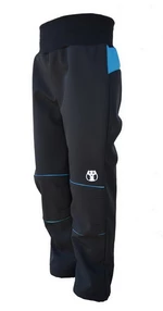 Softshell boys' pants - black-blue