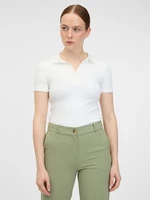 Orsay White Women's Knitted Polo Shirt - Women