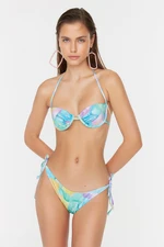Trendyol Tie Dye Patterned Bikini Bottoms with Regular Legs