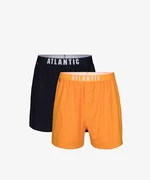 Men Loose Boxers ATLANTIC 2Pack - dark blue/yellow