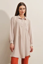 Bigdart 5883 Single Pocket Tunic - Beige