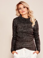 Brown sweater with beads