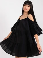 Dress black Och Bella BI-80840.black