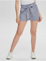 Blue Womens Striped Shorts ONLY Smilla - Women