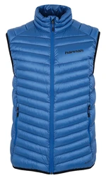 Men's insulation down vest Hannah ADARE princess blue stripe