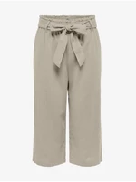 Beige Women's Croated Linen Trousers JDY Say - Women