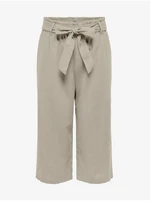 Beige Women's Croated Linen Trousers JDY Say - Women