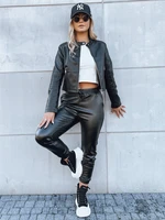 Women's leather jacket CHIC STYLE black Dstreet