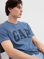 Modré pánske bavlnené tričko GAP