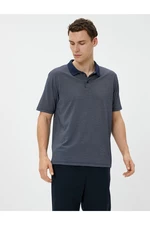 Koton Basic Polo T-Shirt with Buttons, Short Sleeves.