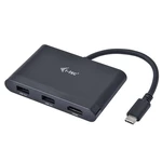 Redukcia i-tec USB-C/ HDMI ,USB, USB-C PD (C31DTPDHDMI) čierna cestovný adaptér • USB-C • Thunderbolt 3 • HDMI • podpora prenosu 4K videa • 2× USB 3.0