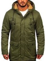 Geacă de iarnă parka verde Bolf 1794