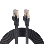 REXLIS 10m Cat8 Flat Network Cable 10 Gigabit Ethernet Cable 0.5m 1m 3m 5m 40Gbps Network Ethernet Adapter for Computer