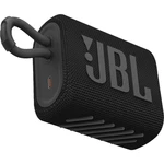 Prenosný reproduktor JBL GO3 čierny prenosný reproduktor • výkon 4,2 W RMS • frekvenčná odozva 110 Hz až 20 kHz • Bluetooth 5.1 • USB-C • odstup signá