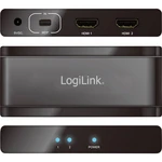 LogiLink  2 porty Mini DisplayPort splitter pripravené pre Ultra HD 3840 x 2160 Pixel čierna