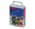 Špendlíky mapové RON - kuličky / 100 ks / barevný mix
