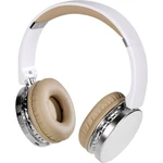 Vivanco NEOS AIR WHITE Bluetooth Hi-Fi slúchadlá On Ear na ušiach zložiteľná, Headset, za uši, regulácia hlasitosti biel