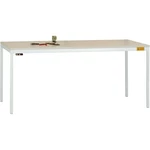 Manuflex LD1913.7035 ESD pracovný stôl UNIDESK s gumovou doskou, rám svetlošedý RAL 7035, š xhxv = 1600 x 800 x 720-730