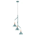 Paulmann Neordic Juna 79653 závesné svietidlo LED  E14  60 W zelená Soft, meď, drevo