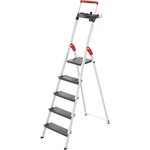 Hailo L100 TOPLINE 8050-507 hliník rebrík vr. odkladacieho miesta na náradie Max.prac. výška: 3.07 m strieborná, čierna,