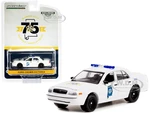 Ford Crown Victoria Police Interceptor White Alabama State FOP "Fraternal Order of Police 75th Anniversary" "Hobby Exclusive" 1/64 Diecast Model Car