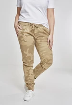 Ladies Camo Jogging Pants sand camo