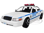 2003 Ford Crown Victoria Police Interceptor White "NYPD (New York City Police Department)" "Quantico" (2015-2018) TV Series "Hollywood" Series 1/24 D
