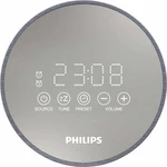 Rádiobudík Philips TADR402 sivý rádiobudík • FM tuner s digitálnym ladením a 20 predvoľbami • budenie rádiom alebo tónom alarmu • zosilňujúci sa zvuk 
