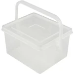 Box na součástky TRU COMPONENTS TC-QBS-400 B203, 1593478, přihrádek: 4, 135 x 110 x 80 , transparentní