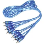 Cinch kabel Sinustec RCA 65-4, 6.50 m, modrá