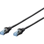 Síťový kabel RJ45 Digitus DK-1532-010/BL, CAT 5e, SF/UTP, 1.00 m, černá