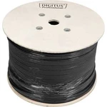 Ethernetový síťový kabel CAT 7 Digitus DK-1741-VH-10-OD, S/FTP, 4 x 2 x 0.25 mm², černá (RAL 9005), 1000 m