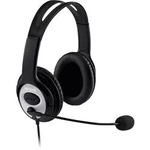 Headset k PC s USB na kabel, stereo Microsoft LifeChat LX-3000 přes uši černá, stříbrná