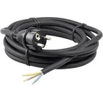 Síťový kabel AS Schwabe 60379, zástrčka/otevřený konec, 1,5 mm², 4,5 m, černá