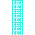 Conductor markers, MultiCard, 21 x 5,8 mm, Polyamide 66, Colour: Blue Weidmüller Počet markerů: 120 SFC 2/21 NEUTRAL BLMnožství: 120 ks